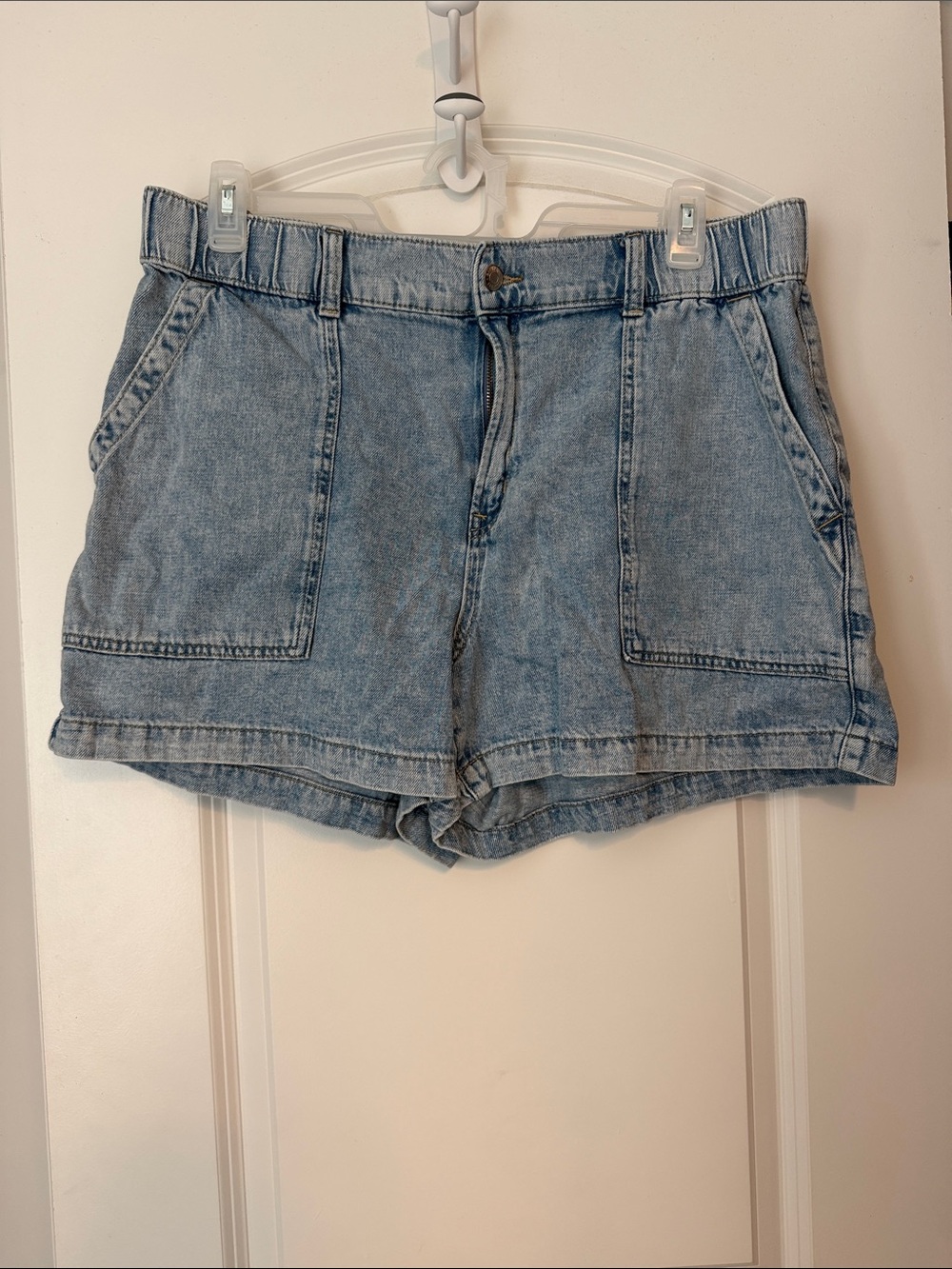 GAP Light Blue Denim Paperbag Waist Shorts